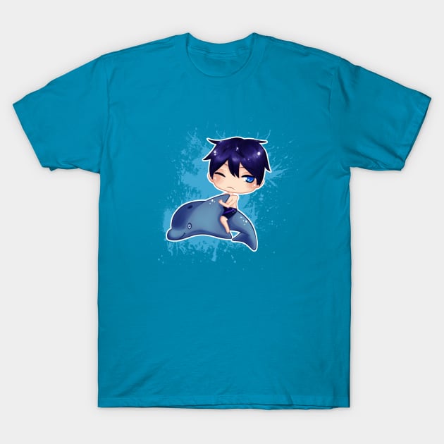 Chibi Haruka Nanase T-Shirt by sambeawesome